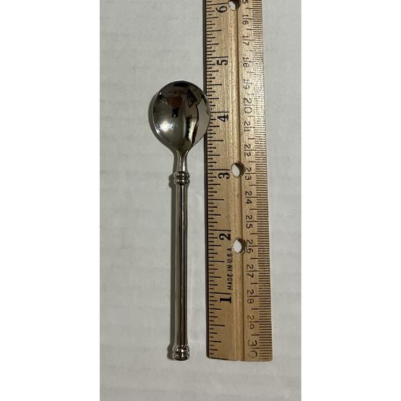 Vtg Metal Holiday Christmas Snowman Appetizer Tray Serving Dish with Spoon - Picture 7 of 8